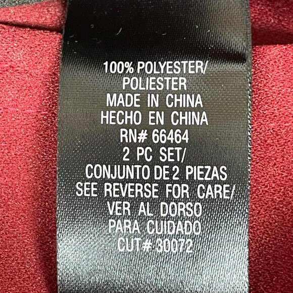 Vtg 80s 90s Studio I Faux Suede Blazer Sz 16 Red Career Office Professional - Picture 7 of 7